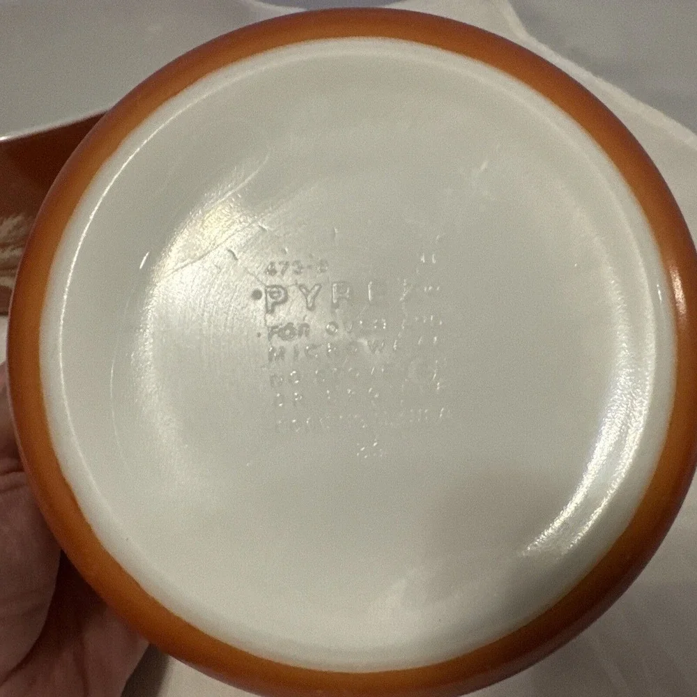 Vintage Pyrex‎ Autumn Harvest Wheat Cinderella Nesting Mixing Bowls -2